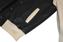 Load image into Gallery viewer, LOUIS VUITTON ルイヴィトン バーシティジャケット スタジャン RM101M MQLJ03K1T サイズ52 ラムスキン エンボスロゴ 美品 中古 4b012551