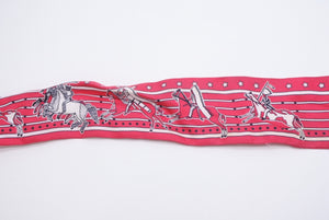 極美品 HERMES エルメス ツイリー 乗馬の装備 マルチカラー 中古 4b012559