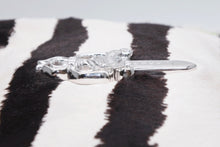 Load image into Gallery viewer, 新品同様 CHROME HEARTS クロムハーツ ポニーヘア チキンナゲット ワンショルダーバッグ ゼブラ ダガー ハラコ シルバー金具 中古 4b012561