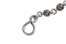 Load image into Gallery viewer, 極美品 CHROME HEARTS クロムハーツ クロスボール ショート ウォレットチェーン 1クリップ 14ボール 130.7g シルバー925 中古 4b012569