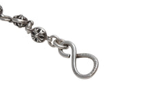 Load image into Gallery viewer, 極美品 CHROME HEARTS クロムハーツ クロスボール ショート ウォレットチェーン 1クリップ 14ボール 130.7g シルバー925 中古 4b012569