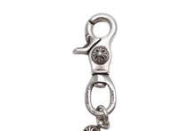 Load image into Gallery viewer, 極美品 CHROME HEARTS クロムハーツ クロスボール ショート ウォレットチェーン 1クリップ 14ボール 130.7g シルバー925 中古 4b012569