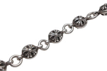 Load image into Gallery viewer, 極美品 CHROME HEARTS クロムハーツ クロスボール ショート ウォレットチェーン 1クリップ 14ボール 130.7g シルバー925 中古 4b012569