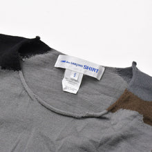 Load image into Gallery viewer, 極美品 COMME des GARCONS SHIRT コムデギャルソン シャツ ニット JAPAN製 ウール アクリル グレー ブラウン ブラック サイズS 中古 4b012628