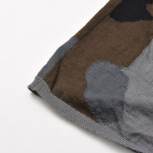 Load image into Gallery viewer, 極美品 COMME des GARCONS SHIRT コムデギャルソン シャツ ニット JAPAN製 ウール アクリル グレー ブラウン ブラック サイズS 中古 4b012628