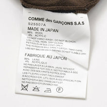 Load image into Gallery viewer, 極美品 COMME des GARCONS SHIRT コムデギャルソン シャツ ニット JAPAN製 ウール アクリル グレー ブラウン ブラック サイズS 中古 4b012628