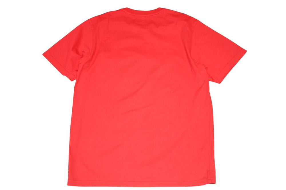 極美品 Supreme シュプリーム Mesh Stripe Pocket メッシュ ストライプ ポケットＴシャツ レッド コットン サイズM 中古 4b012635