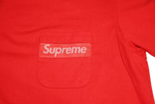 Load image into Gallery viewer, 極美品 Supreme シュプリーム Mesh Stripe Pocket メッシュ ストライプ ポケットＴシャツ レッド コットン サイズM 中古 4b012635