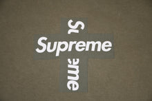 Load image into Gallery viewer, Supreme シュプリーム 20AW Cross Box LogoＴシャツ カーキ ホワイト コットン サイズM 美品 中古 4b012645