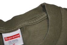Load image into Gallery viewer, Supreme シュプリーム 20AW Cross Box LogoＴシャツ カーキ ホワイト コットン サイズM 美品 中古 4b012645