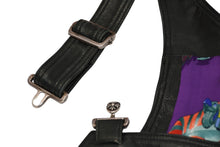 Load image into Gallery viewer, 極美品 CHROME HEARTS クロムハーツ エルメス スカーフ OVERALL レザーオーバーオール 1/1 TAEYANGクロスボール ブラック 中古 4b012677