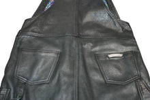 Load image into Gallery viewer, 極美品 CHROME HEARTS クロムハーツ エルメス スカーフ OVERALL レザーオーバーオール 1/1 TAEYANGクロスボール ブラック 中古 4b012677