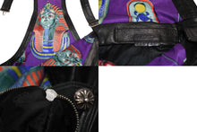 Load image into Gallery viewer, 極美品 CHROME HEARTS クロムハーツ エルメス スカーフ OVERALL レザーオーバーオール 1/1 TAEYANGクロスボール ブラック 中古 4b012677