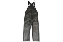 Load image into Gallery viewer, 極美品 CHROME HEARTS クロムハーツ エルメス スカーフ OVERALL レザーオーバーオール 1/1 TAEYANGクロスボール ブラック 中古 4b012677