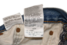 Load image into Gallery viewer, Denim Tears リーバイス×デニムティアーズ デニムパンツ 501 ブルー ホワイト コットン ポリエステル Ｗ34 Ｌ34 中古 良品 4b012679