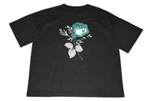 Load image into Gallery viewer, 極美品 DIOR ディオール JARDIN 22AW 半袖Tシャツ ロゴ刺繍 243J685A0677 コットン ブラックターコイズブルー サイズXXL 中古 4b012693