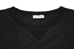 極美品 DIOR ディオール JARDIN 22AW 半袖Tシャツ ロゴ刺繍 243J685A0677 コットン ブラックターコイズブルー サイズXXL 中古 4b012693