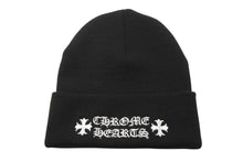 Load image into Gallery viewer, 新品未使用 CHROME HEARTS クロムハーツ ニットキャップ ビーニー ONE SIZE CHプラス オールドイングリッシュ ブラック 中古 4b012720