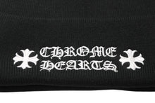 Load image into Gallery viewer, 新品未使用 CHROME HEARTS クロムハーツ ニットキャップ ビーニー ONE SIZE CHプラス オールドイングリッシュ ブラック 中古 4b012720