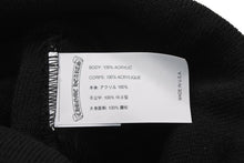 Load image into Gallery viewer, 新品未使用 CHROME HEARTS クロムハーツ ニットキャップ ビーニー ONE SIZE CHプラス オールドイングリッシュ ブラック 中古 4b012720