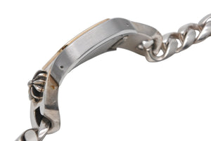極美品 CHROME HEARTS クロムハーツ カスタムオーダー カルティエ サントス100 LM W200728G コンビ 中古 4b012723