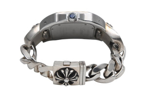 極美品 CHROME HEARTS クロムハーツ カスタムオーダー カルティエ サントス100 LM W200728G コンビ 中古 4b012723