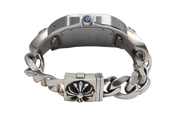 極美品 CHROME HEARTS クロムハーツ カスタムオーダー カルティエ サントス100 LM W200728G コンビ 中古 4b012723