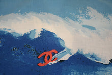 Load image into Gallery viewer, CHANEL シャネル サーフライン オープンカラーシャツ 開襟シャツ P19544V11372 サイズ44 ココマーク 総柄 美品 中古 4b012770