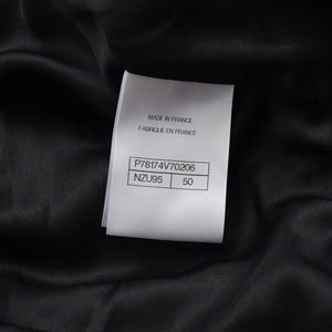 極美品 CHANEL シャネル ツイード メンズ ロングコート P78174V70206 サイズ50 ココマーク ブルー グレー ブラック ベルト付き 中古 4b012771