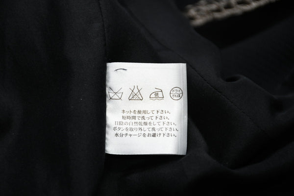 極美品 CHANEL シャネル メンズ ナポレオンジャケット P28758V18249 サイズ48 ココマーク ブラック シルバー コットン 中古 4b012777