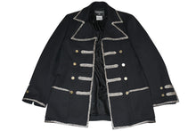 Load image into Gallery viewer, 極美品 CHANEL シャネル メンズ ナポレオンジャケット P28758V18249 サイズ48 ココマーク ブラック シルバー コットン 中古 4b012777