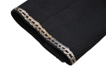 Load image into Gallery viewer, 極美品 CHANEL シャネル メンズ ナポレオンジャケット P28758V18249 サイズ48 ココマーク ブラック シルバー コットン 中古 4b012777