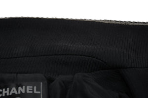 極美品 CHANEL シャネル メンズ ナポレオンジャケット P28758V18249 サイズ48 ココマーク ブラック シルバー コットン 中古 4b012777