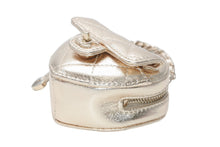 Load image into Gallery viewer, 新品未使用 CHANEL シャネル 25AW ハートバッグチャーム AP4838 ランダム番台 ココマーク マトラッセ ラムスキン ゴールド 中古 4b012785