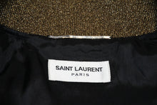 Load image into Gallery viewer, 極美品 SAINT LAURENT PARIS サンローランパリ ベイビー シークインボンバージャケット 416031 Y961L サイズ44 ブラック 中古 4b012790