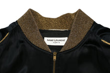 Load image into Gallery viewer, 極美品 SAINT LAURENT PARIS サンローランパリ ベイビー シークインボンバージャケット 416031 Y961L サイズ44 ブラック 中古 4b012790