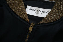 Load image into Gallery viewer, 極美品 SAINT LAURENT PARIS サンローランパリ ベイビー シークインボンバージャケット 416031 Y961L サイズ44 ブラック 中古 4b012790