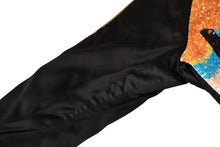 Load image into Gallery viewer, 極美品 SAINT LAURENT PARIS サンローランパリ ベイビー シークインボンバージャケット 416031 Y961L サイズ44 ブラック 中古 4b012790