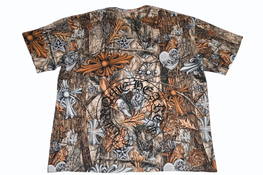 New and unused CHROME HEARTS × NIKE Nike × NOCTA Short sleeve T-shirt Size XL DRAKE Real tree pattern Used 4b012814