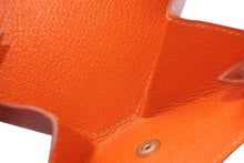 Load image into Gallery viewer, HERMES エルメス ルヴァンキャトル ダブルフェイス コインケース オレンジ シェーブル 良品 中古 4b012831