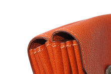 Load image into Gallery viewer, HERMES エルメス ルヴァンキャトル ダブルフェイス コインケース オレンジ シェーブル 良品 中古 4b012831