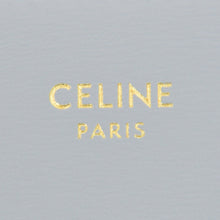 Load image into Gallery viewer, 新品未使用品 CELINE セリーヌ トリオンフ ラージウォレット 10E313DPV グレー シャイニングカーフスキン ゴールド金具 中古 4b012851