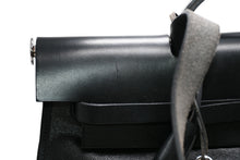 Load image into Gallery viewer, 極美品 HERMES エルメス エールバッグジップMM 2WAYバッグ トワルアッシュベルリンヌ ヴァッシュハンター ノワール シルバー金具 A刻印 中古 4b012858