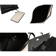 Load image into Gallery viewer, 極美品 HERMES エルメス エールバッグジップMM 2WAYバッグ トワルアッシュベルリンヌ ヴァッシュハンター ノワール シルバー金具 A刻印 中古 4b012858