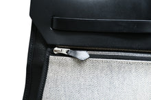 Load image into Gallery viewer, 極美品 HERMES エルメス エールバッグジップMM 2WAYバッグ トワルアッシュベルリンヌ ヴァッシュハンター ノワール シルバー金具 A刻印 中古 4b012858
