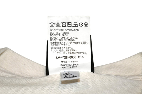 極美品 SAINT MICHAEL セントマイケル 半袖Tシャツ SM-YS8-0000-C15 サイズS ホワイト ジーザス アンディーウォーホル 中古 4b012888