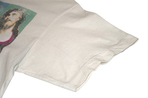 極美品 SAINT MICHAEL セントマイケル 半袖Tシャツ SM-YS8-0000-C15 サイズS ホワイト ジーザス アンディーウォーホル 中古 4b012888