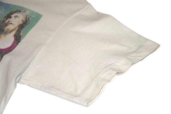 極美品 SAINT MICHAEL セントマイケル 半袖Tシャツ SM-YS8-0000-C15 サイズS ホワイト ジーザス アンディーウォーホル 中古 4b012888