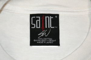 極美品 SAINT MICHAEL セントマイケル 半袖Tシャツ SM-YS8-0000-C15 サイズS ホワイト ジーザス アンディーウォーホル 中古 4b012888