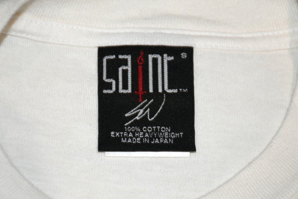 極美品 SAINT MICHAEL セントマイケル 半袖Tシャツ SM-YS8-0000-C15 サイズS ホワイト ジーザス アンディーウォーホル 中古 4b012888